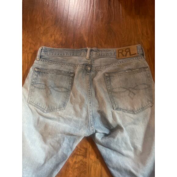 Ralph Lauren DOUBLE RL Mens Low Straight Jeans Hill Top 32X30 RRL Japan Selvedge - Picture 5 of 8